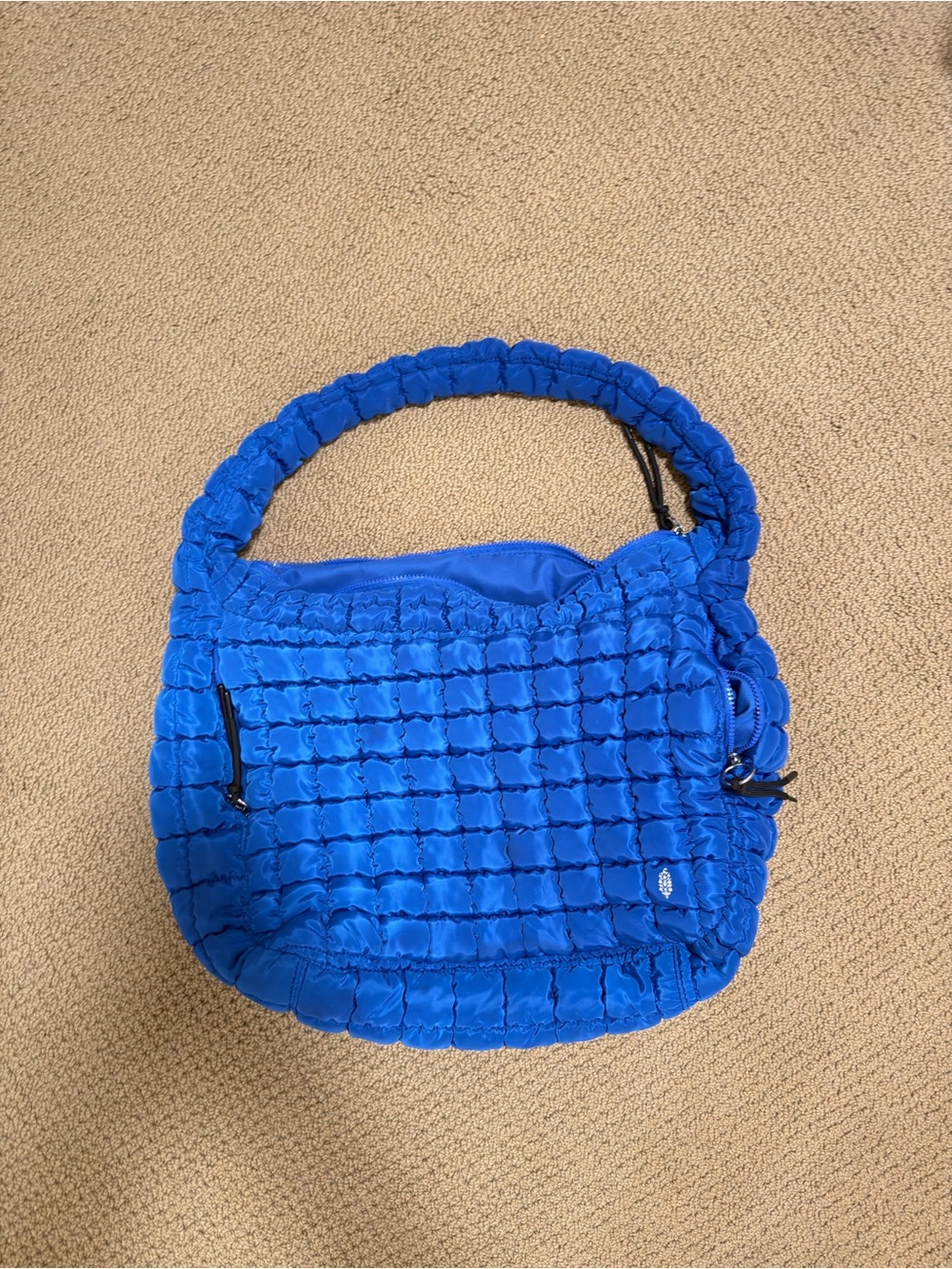 FP Movement by Free People Quilted Shoulder Bag in Electric Blue